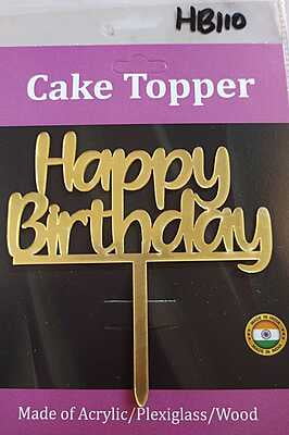 QSON Acrylic Topper Happy Birthday S