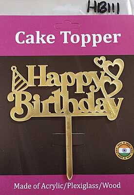 QSON Acrylic Topper Happy Birthday S