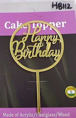 QSON Acrylic Topper Happy Birthday S