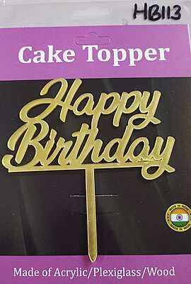 QSON Acrylic Topper Happy Birthday S