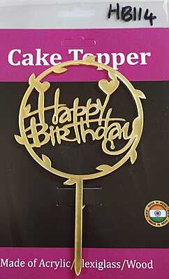 QSON Acrylic Topper Happy Birthday S