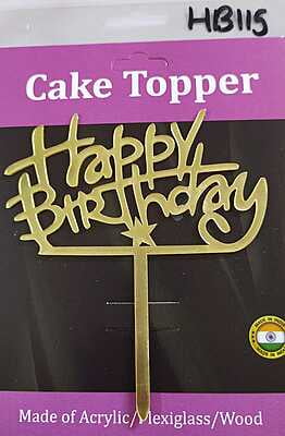 QSON Acrylic Topper Happy Birthday S