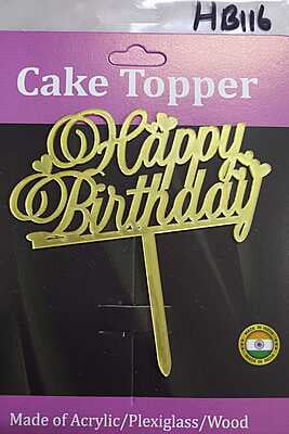 QSON Acrylic Topper Happy Birthday S