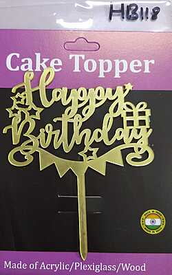 QSON Acrylic Topper Happy Birthday S