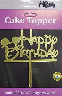 QSON Acrylic Topper Happy Birthday S