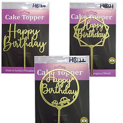 QSON Acrylic Topper Happy Birthday S