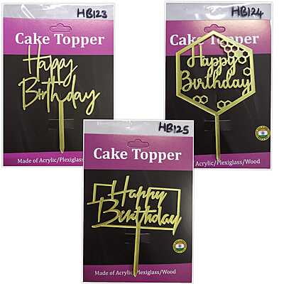 QSON Acrylic Topper Happy Birthday S