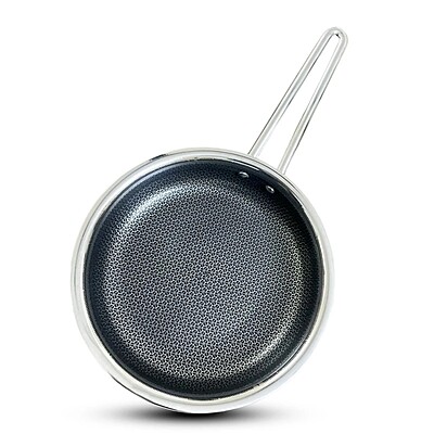 Granny Kitchen Triply Stainless Steel Honeycomb Fry Pan | Non-Stick Hex Surface