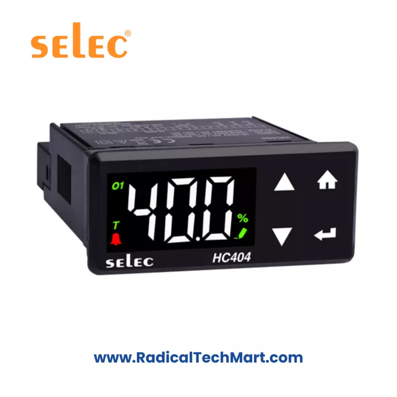 Selec HC404 3-Digit Single Display Humidity Controller – Front View