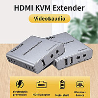 HDMI 60m KVM Extender with Audio – Keyboard Mouse Control Over Distance