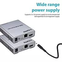 HDMI 60m KVM Extender with Audio – Keyboard Mouse Control Over Distance