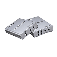 HDMI 60m KVM Extender with Audio – Keyboard Mouse Control Over Distance