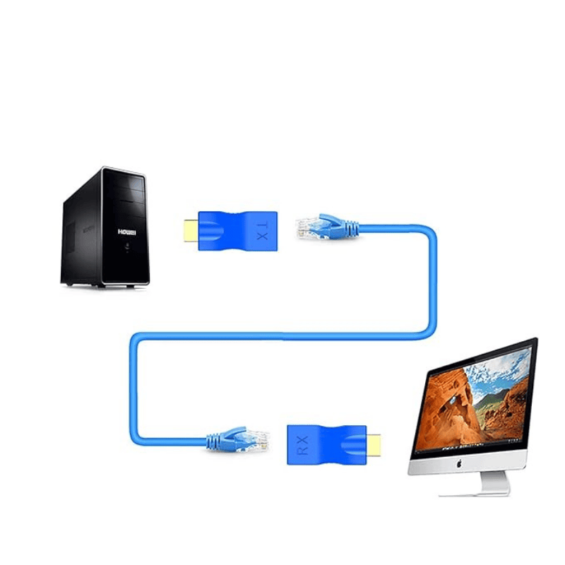 HDMI Extender – HDMI to RJ45 Network Cable Extender Converter