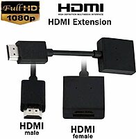 HDMI Male to Female Extension Cable HDMI Extender for Google Chrome Cast, fire tv Stick, LCD/LED , Xbox, PS3/PS4