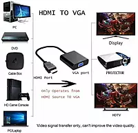 HDMI to VGA Adapter,1080P Converter with 3.5mm Audio Jack and USB Power Supply for HDMI Laptop, PC, PS4, Blue Ray Player, Raspberry Pi, Xbox to VGA Monitor, Projector