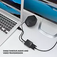 HDMI to VGA Adapter,1080P Converter with 3.5mm Audio Jack and USB Power Supply for HDMI Laptop, PC, PS4, Blue Ray Player, Raspberry Pi, Xbox to VGA Monitor, Projector