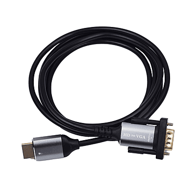 Hdmi (M) To Vga (M) Cable Adapter, Gold-Plated  for Computer, Desktop,Laptop, Pc, Monitor, Projector, Hdtv, and More (Not Bidirectional) -1.8m