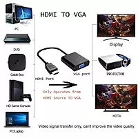 HDMI to VGA Adapter Active HDMI Male to VGA Female Converter upto 19x1080 @60Hz