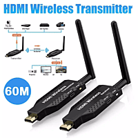 HDTV Wireless HDMI Extender 50M | 1080P Full HD 60Hz WiFi HDMI Transmitter & Receiver | Plug & Play | Type-C Powered For Laptop, TV, Projector HDTV Wireless HDMI Extender 50M | 1080P Full HD 60Hz WiFi HDMI Transmitter & Receiver | Plug & Play | Type-C Powered For Laptop, TV, Projector