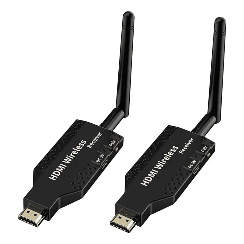 HDTV Wireless HDMI Extender 50M | 1080P Full HD 60Hz WiFi HDMI Transmitter & Receiver | Plug & Play | Type-C Powered For Laptop, TV, Projector HDTV Wireless HDMI Extender 50M | 1080P Full HD 60Hz WiFi HDMI Transmitter & Receiver | Plug & Play | Type-C Powered For Laptop, TV, Projector