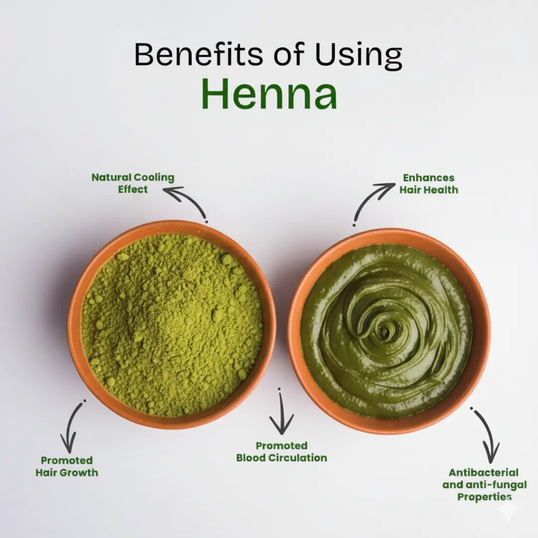 Henna Leaf Powder (100g) – Natural Hair Color & Conditioner for Vibrant, Healthy Hair