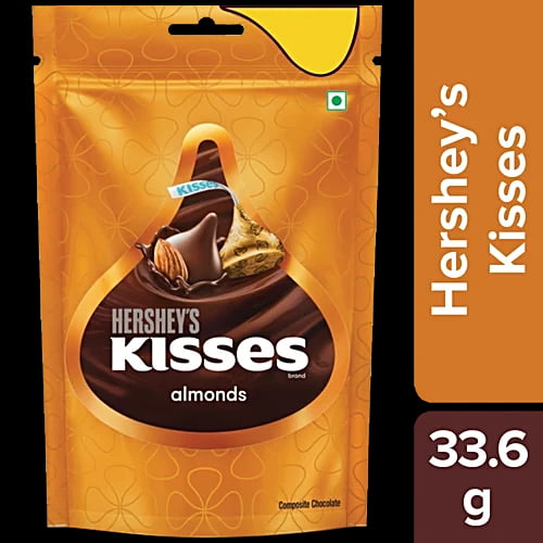 HERSHEYS KISSES ALMONDS 33.6G