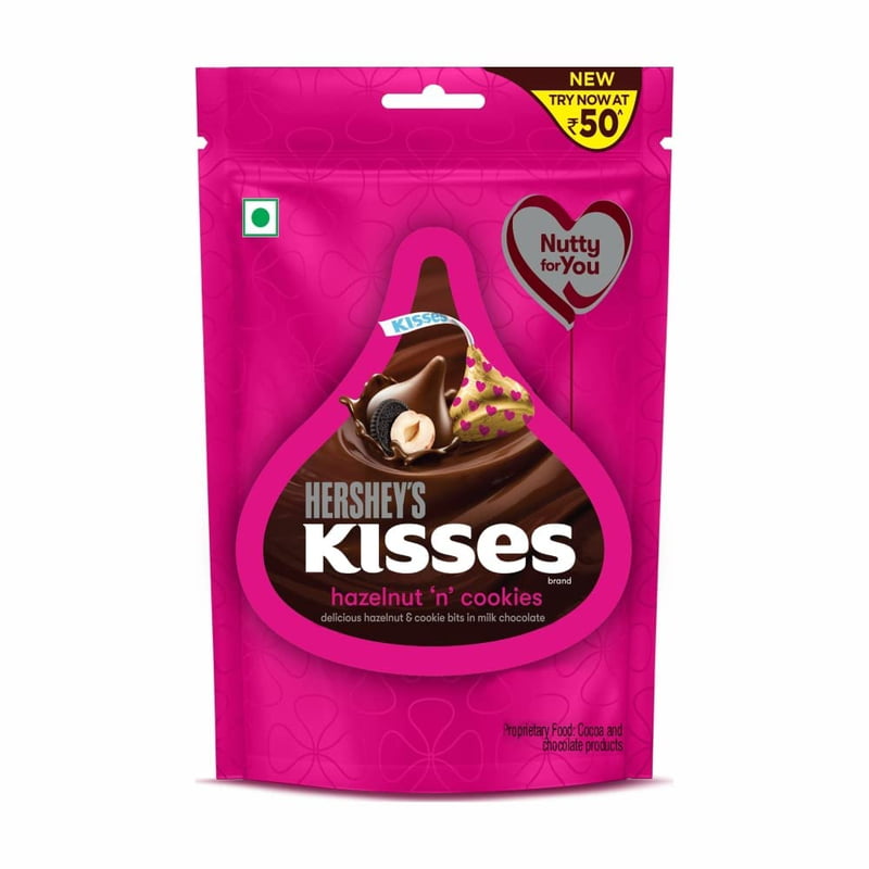 HERSHEYS KISSES HAZELNUT 33.6G