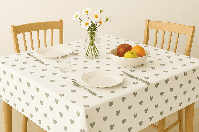 Table Cloth (Heart Print Design)