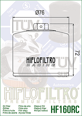 HIFLOFILTRO HF160RC Oil Filter