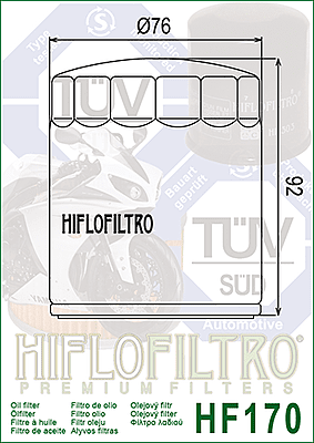 HIFLOFILTRO HF170C Oil Filter HIFLOFILTRO HF170C Oil Filter