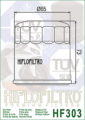 HIFLOFILTRO HF303 Oil Filter HIFLOFILTRO HF303 Oil Filter
