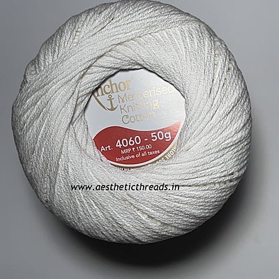 Anchor mercerised 4 ply knitting cotton- Art.4060 Anchor mercerised 4 ply knitting cotton- Art.4060