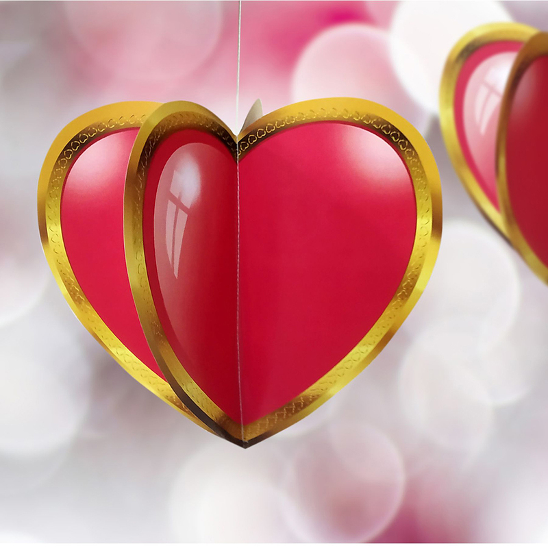 3D HEART HANGING
