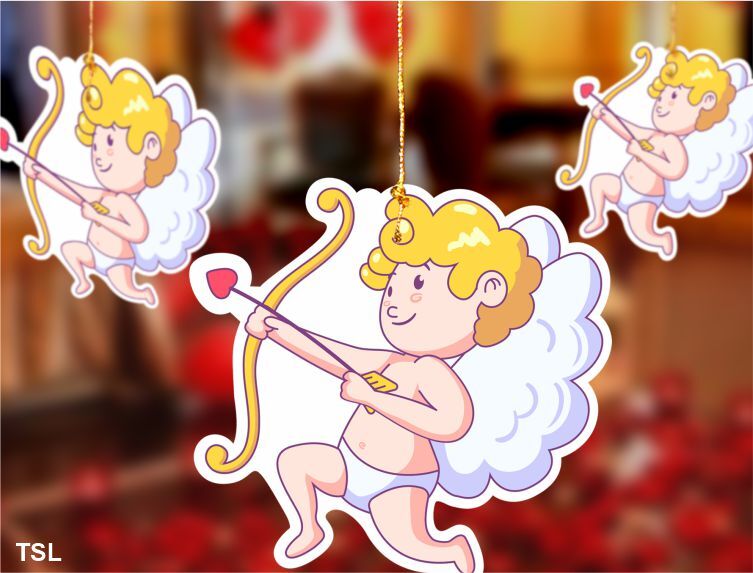 CUPID HANGING