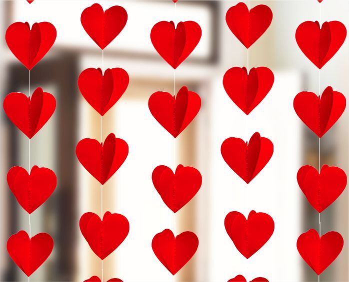 MINI RED HEART FRILL