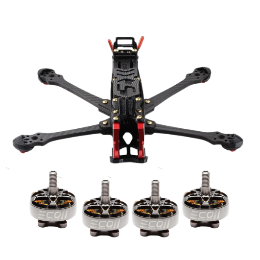 Buy HGLRC Sector D5 FR 5" frame & EMAX 2207 motor kit in India.