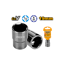 INGCO 1/2" Hexagonal Socket HHAST12191 (19MM) INGCO 1/2" Hexagonal Socket HHAST12191 (19MM)