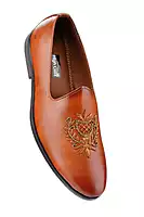 High Class Men's Black Embroidered Loafers