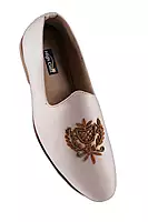 High Class Men's Black Embroidered Loafers