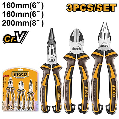 INGCO 3 Pcs Pliers Set HKPS28318 INGCO 3 Pcs Pliers Set HKPS28318