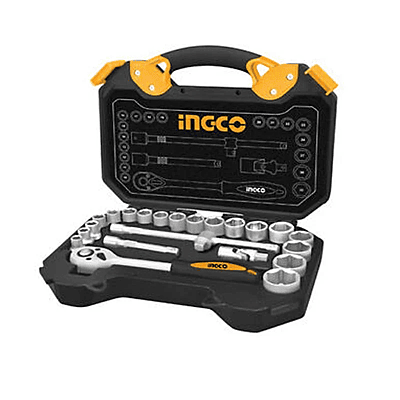 INGCO 25 Pcs 1/2" Socket Set HKTS12251 INGCO 25 Pcs 1/2" Socket Set HKTS12251
