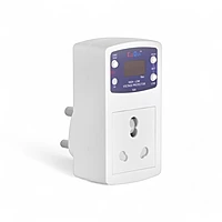 6 A Digital High, Low Voltage Cutoff/Protector Plug Socket,β 16AMP with Surge Protection