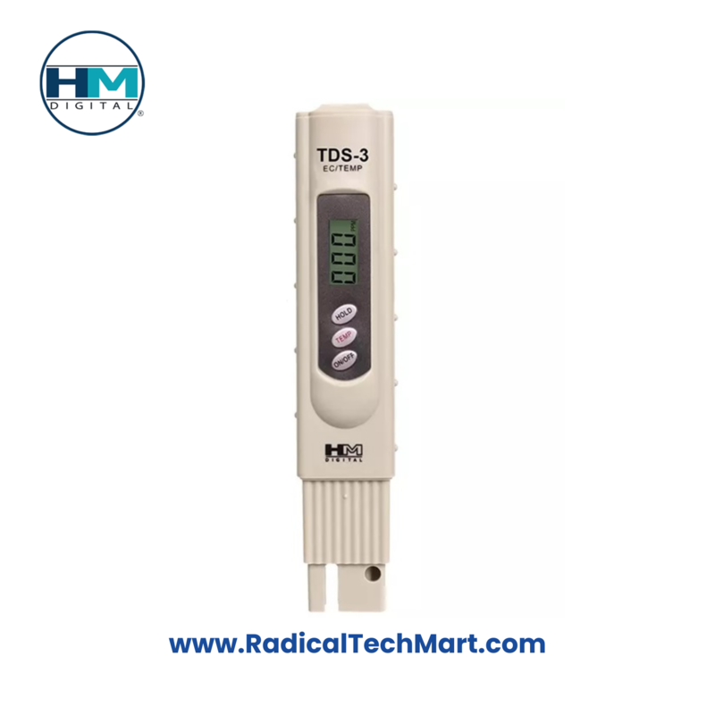 HM Digital TDS-3 Meter – Portable Water Quality Tester with ATC