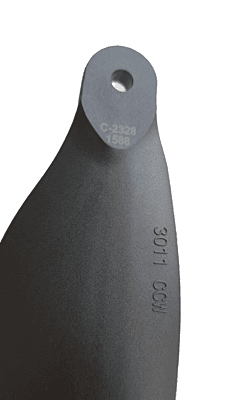 Hobbywing 3011 Propeller with Adaptor CCW HW-PROP-1793 – propeller close-up blade detail