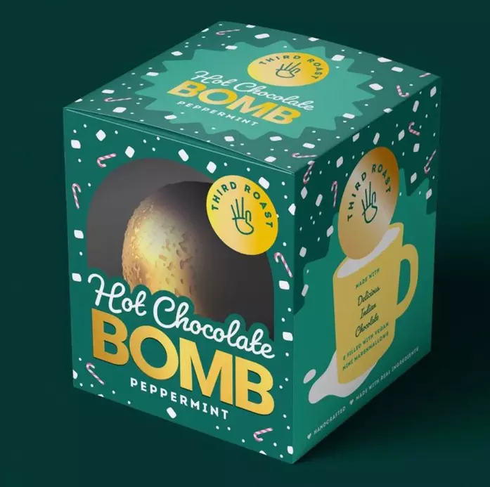 Peppermint Hot Chocolate Bomb