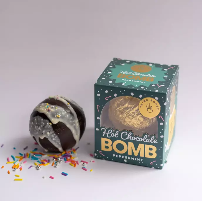 Peppermint Hot Chocolate Bomb