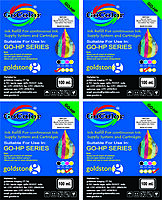GoColor Compatible Refill Ink 4 Color in 100Ml Packing for HP Deskjet & Inkjet Printer Cartridge & CISS