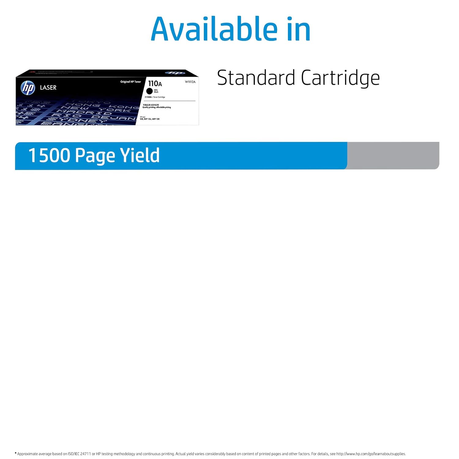 HP 110A Original Laser Toner Cartridge For HP Laser 100 Printer series, HP Laser MFP 130 Printer series- Black HP 110A Original Laser Toner Cartridge For HP Laser 100 Printer series, HP Laser MFP 130 Printer series- Black