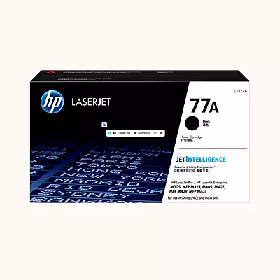 HP Black Original LaserJet Toner Cartridge 77A
