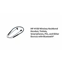HP H100 Wireless Neckband Headset – Bluetooth Audio | Comfortable Fit | Music & Calls